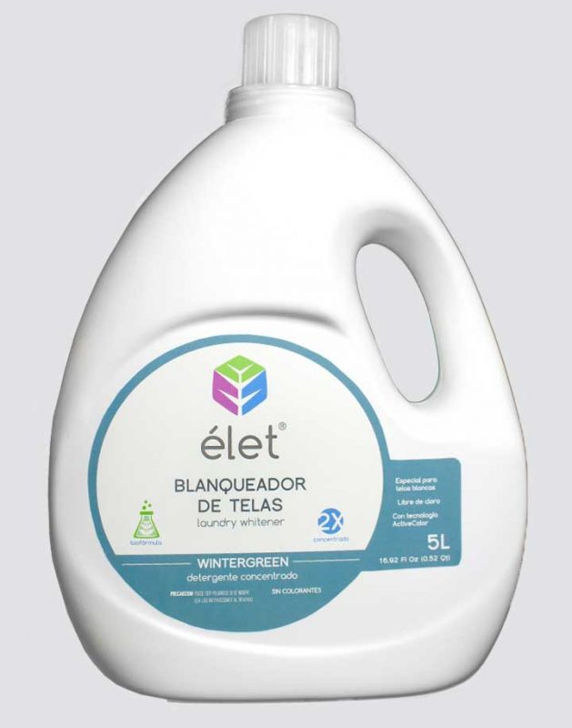 PT211 ÉLET Blanqueador para Ropa Blanca Wintergreen 5L (5pzs)