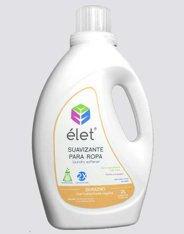 PT204 ÉLET Suavizante de Telas Durazno 2L (8pzs)